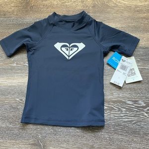 Girls ROXY size 2 rash guard NWT